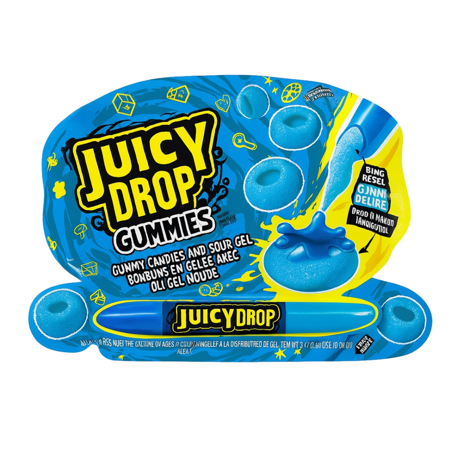 Juicy Drop Gummies - Bonbons en gelée avec gel acidulé