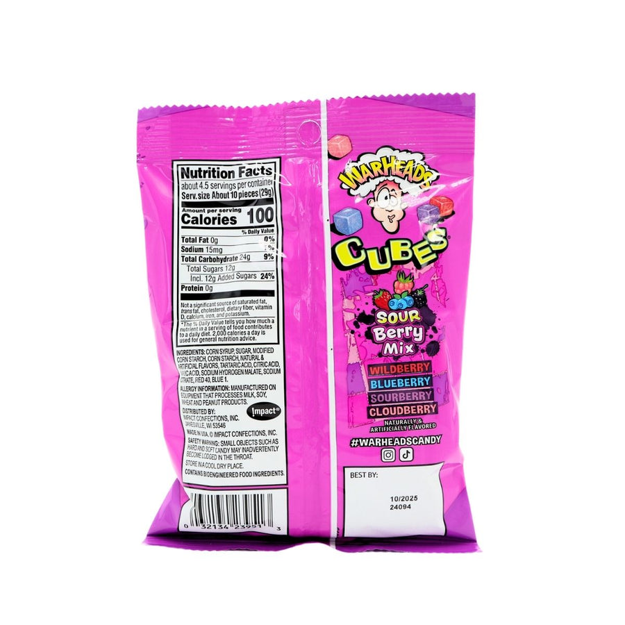 WARHEADS CUBES - MÉLANGE DE BAIES ACIDES